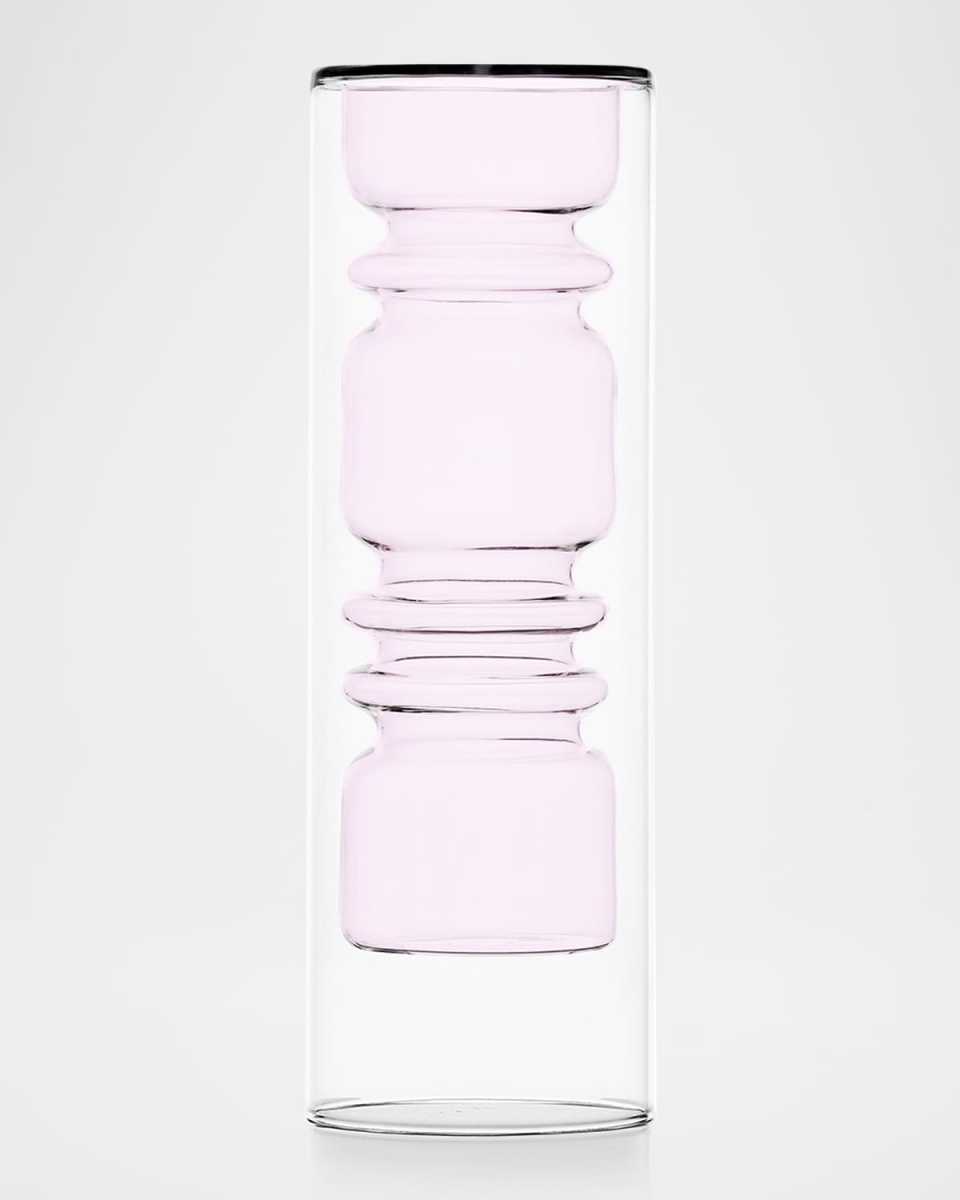 Rings Pink Vase, 11.8"